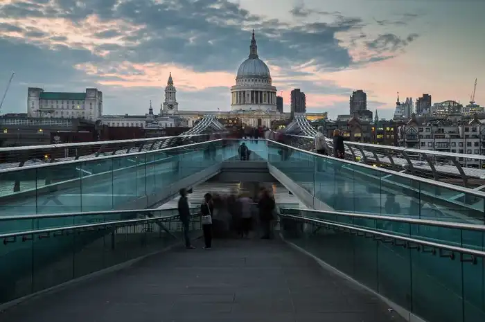 View of St Paul’s Cathedral from Millennium Bridge