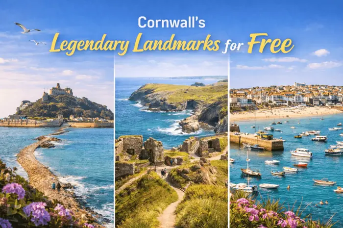 Cornwall’s Legendary Landmarks for Free Visit