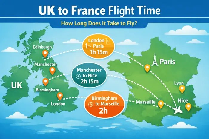 UK to France Flight Time