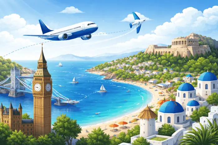 UK to Greece Flight Time