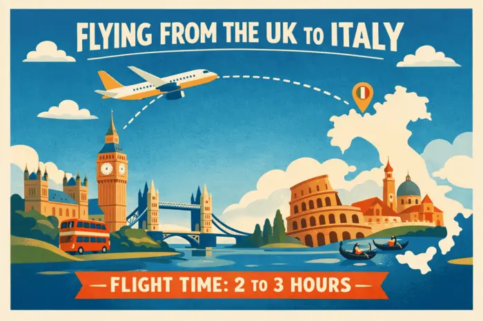 UK to Italy Flight Time