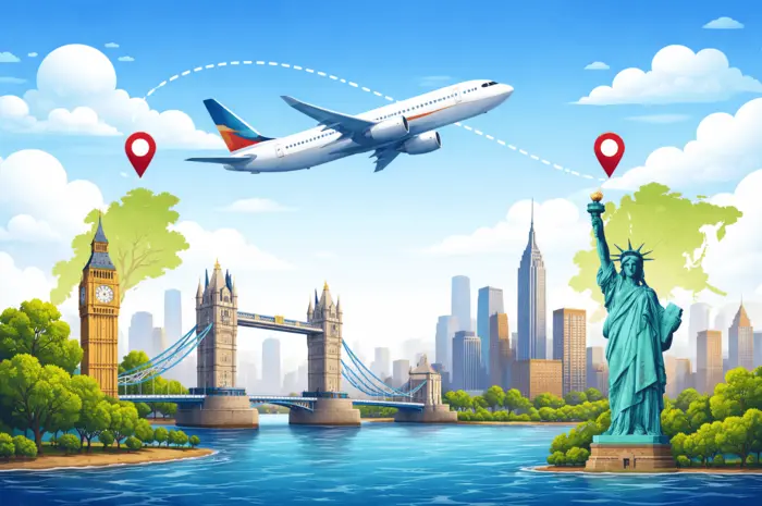 UK to USA Flight Time