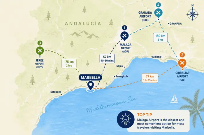 Marbella Nearby Airports